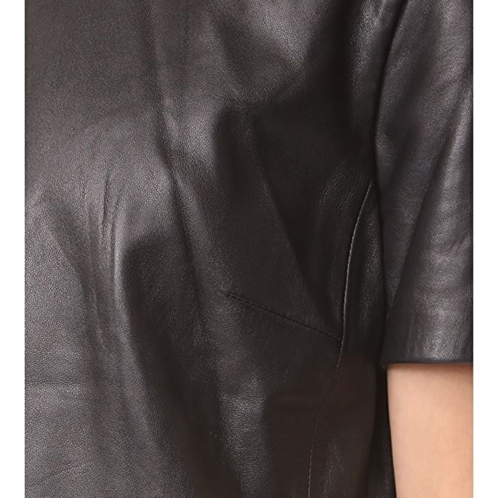 MACKAGE Tatiana Leather Black Top size XS nWT - Picture 5 of 5